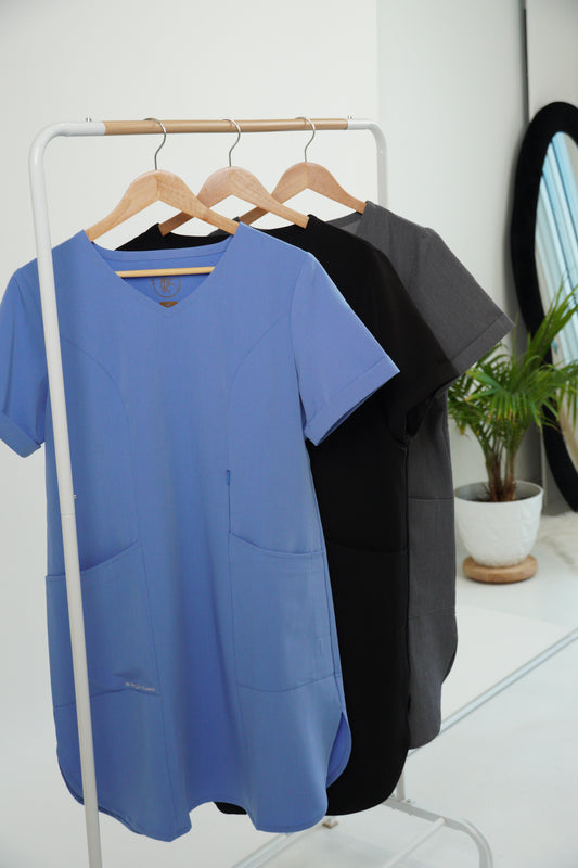 'Nabeelah' Short Sleeve Modest Scrub Top – Modern, Cool & Covered