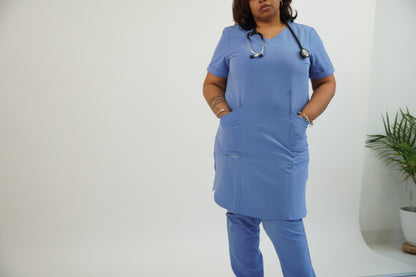 Ceil Blue Modest Scrub Top – Fresh, Clean & Confident- "Nabeelah"