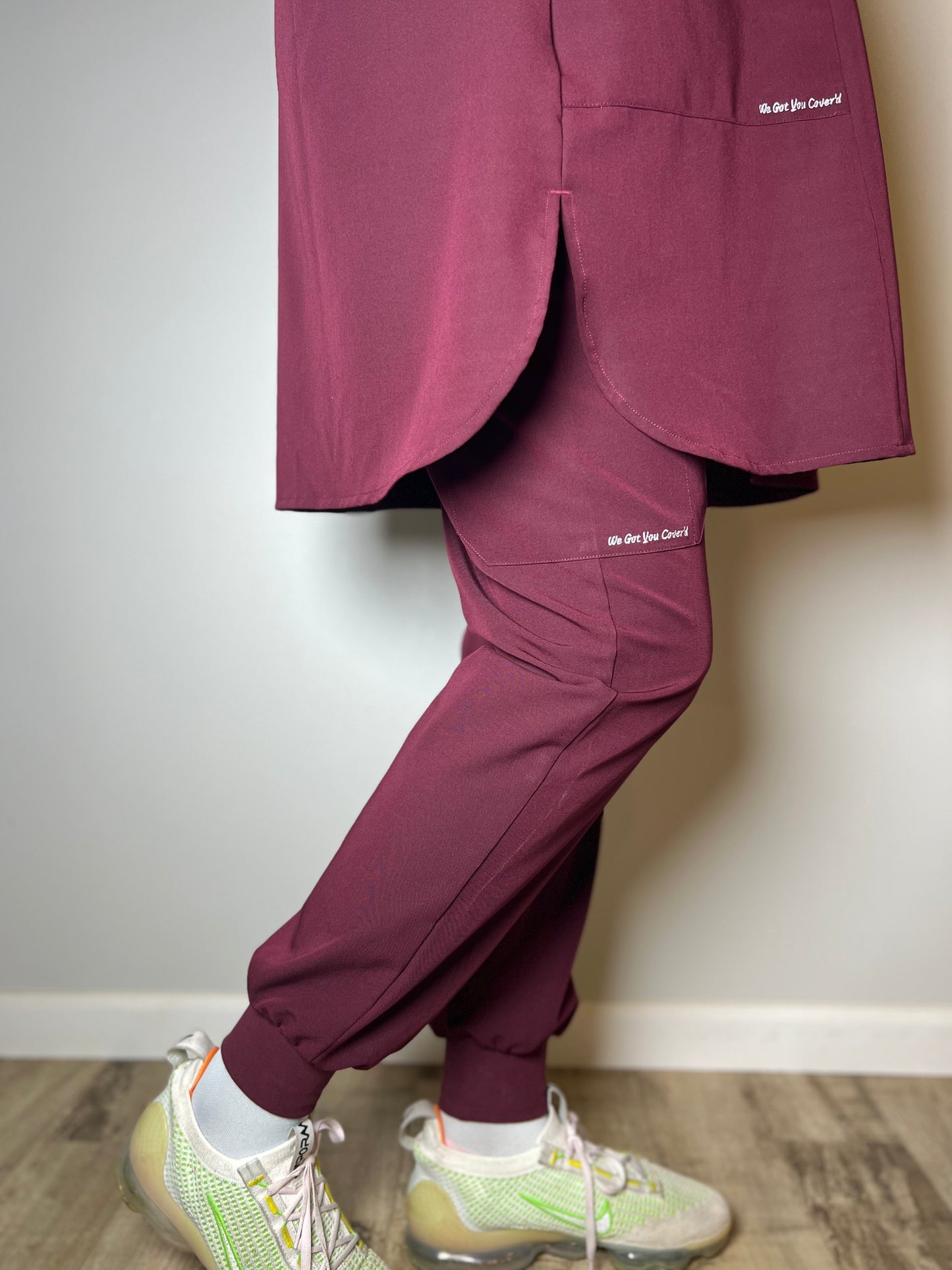 Mariam Women's Jogger Scrub Pants- Modest Fit, Antimicrobial, 4-Way Stretch